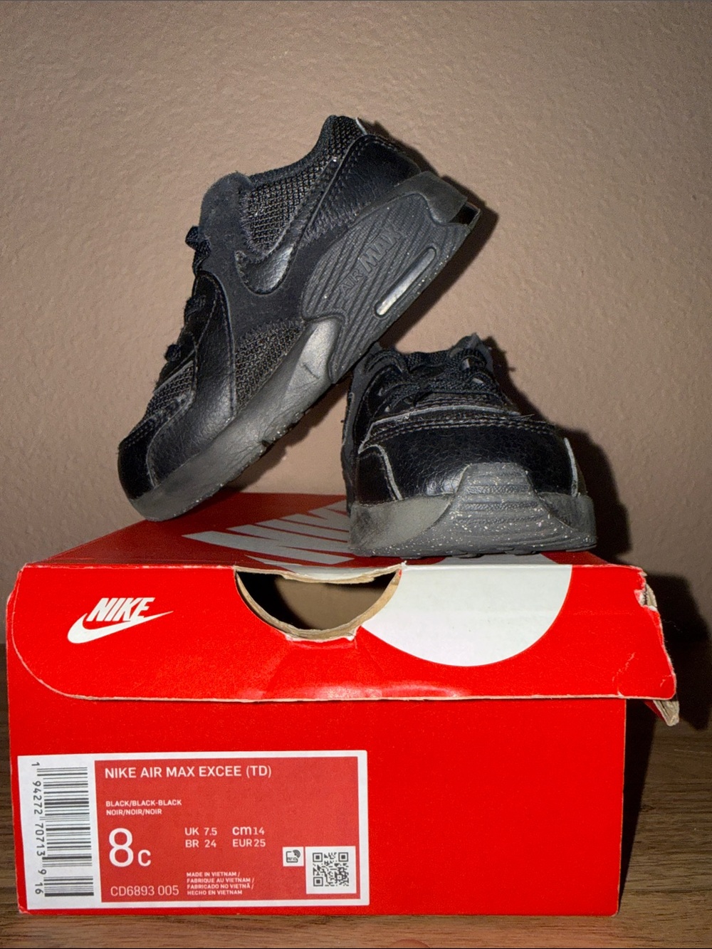 Nike Black Toddler Air Max Sneakers